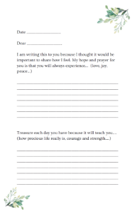 LifeBio Ethical Will Inside page sample questions