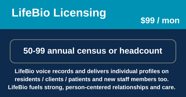 Picture of LifeBio Licensing  - Annual census or headcount of 50-99 people (Monthly Billing)