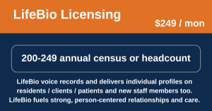 Picture of LifeBio Licensing  - Annual census or headcount of 200-299 people (Monthly Billing)