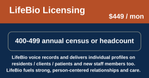 Picture of LifeBio Licensing  - Annual census or headcount of 400-499 people (Monthly Billing)